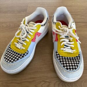 Nike Air Force 1 Shadow Multi-Color Lace-Up Classic Sneakers Women’s Size 6.5